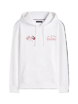 Cadillac F1 Racing Varsity Graphic Hoodie - Red/White - image 11