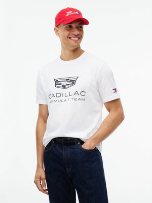 Cadillac F1 Racing Large Shield T-Shirt - Black/White - image 2