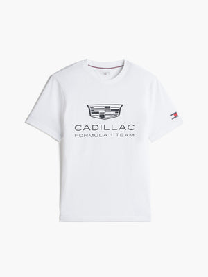 Cadillac F1 Racing Large Shield T-Shirt - Black/White - image 8