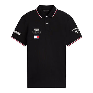 Cadillac F1 Racing 2026 Sergio "Checo" Perez Team Polo Shirt - Black/White - image 1
