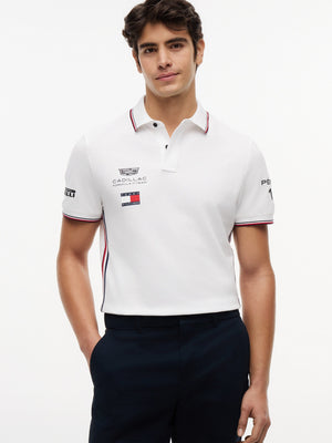 Cadillac F1 Racing 2026 Sergio "Checo" Perez Team Polo Shirt - Black/White - image 3