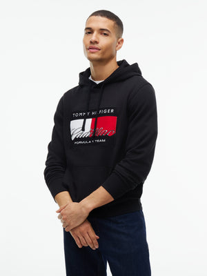 Cadillac F1 Racing Graphic Flag Hoodie - Black - image 3