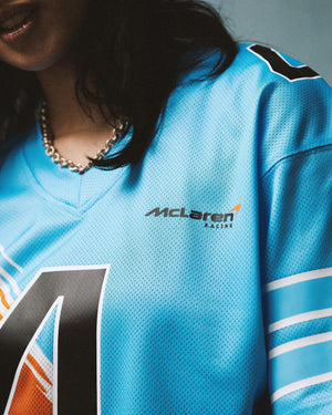 McLaren Racing F1 Special Edition Miami GP Lando Norris Mitchell & Ness Paintbrush Jersey - image 8