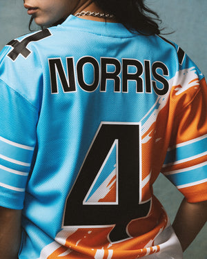 McLaren Racing F1 Special Edition Miami GP Lando Norris Mitchell & Ness Paintbrush Jersey - image 4