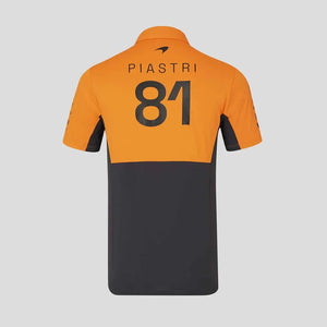 McLaren F1 Men's Oscar Piastri Team Drivers Polo Shirt - Papaya - image 2