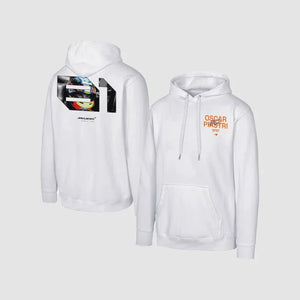 McLaren F1 x Outerstuff Men's Oscar Piastri Hoodie - White - image 3