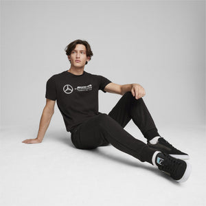 Mercedes Benz AMG Petronas F1 Puma Men's Large Logo T-Shirt - Black/Silver/Green - image 5