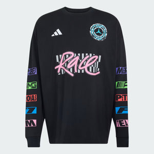 Mercedes - AMG Petronas F1 Men's "Lights On" Long Sleeve T-Shirt - Black - image 1