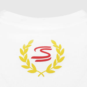 Ayrton Senna F1 Oversized Graphic T-Shirt - White - image 9