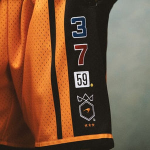 McLaren Racing F1 Mitchell & Ness Special Edition Monaco GP Triple Crown Mesh Shorts - image 5