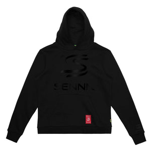 Ayrton Senna F1 Relaxed Fit Logo Hoodie - Black - image 1