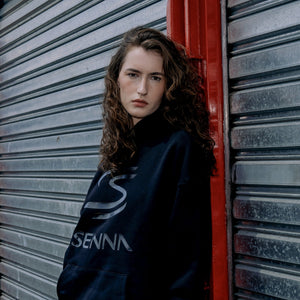 Ayrton Senna F1 Relaxed Fit Logo Hoodie - Black - image 4