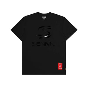 Ayrton Senna F1 Relaxed Fit Logo T-Shirt - Black/Red - image 1