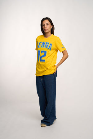 Ayrton Senna F1 Collegiate T-Shirt - Blue/Yellow - image 6