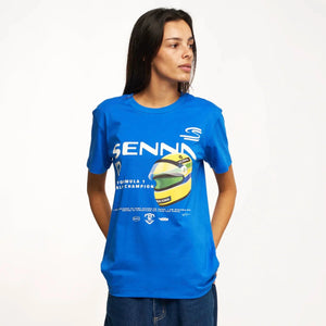 Ayrton Senna F1 Graphic #12 T-Shirt - Navy/Blue - image 8