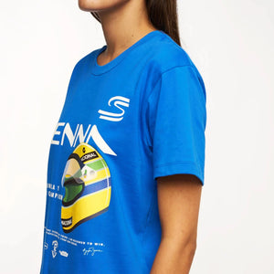 Ayrton Senna F1 Graphic #12 T-Shirt - Navy/Blue - image 11