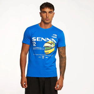 Ayrton Senna F1 Graphic #12 T-Shirt - Navy/Blue - image 7