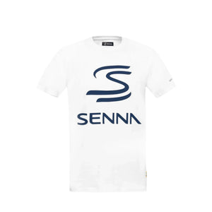 Ayrton Senna F1 Men's Legacy Logo T-Shirt - Navy/White/Gray Marble - image 3