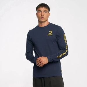 Ayrton Senna F1 Men's Legacy Long Sleeve T-Shirt - Navy/White - image 4