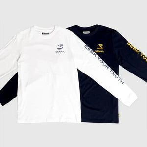 Ayrton Senna F1 Men's Legacy Long Sleeve T-Shirt - Navy/White - image 6