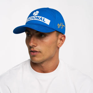 Ayrton Senna F1 Nacional Replica Baseball Hat - Blue - image 5