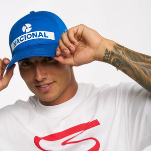 Ayrton Senna F1 Nacional Replica Baseball Hat - Blue - image 3