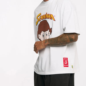 Ayrton Senna F1 Senninha Oversized T-Shirt - White - image 9