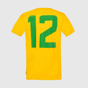 Ayrton Senna F1 Race T-Shirt - White/Yellow - image 12
