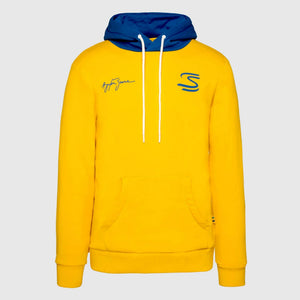 Ayrton Senna F1 Seek Your Truth Circle Hoodie - Gray Marle/Yellow - image 1