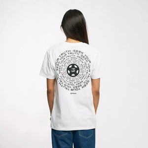 Ayrton Senna F1 Seek Your Truth Circle T-Shirt - White/Yellow - image 8