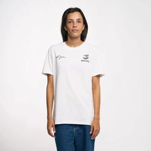 Ayrton Senna F1 Seek Your Truth Circle T-Shirt - White/Yellow - image 5