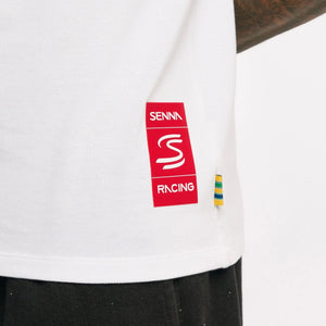 Ayrton Senna F1 Senninha Polo Shirt - White - image 3