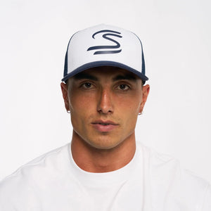 Ayrton Senna F1 Trucker Baseball Hat - Navy - image 6