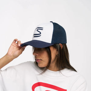 Ayrton Senna F1 Trucker Baseball Hat - Navy - image 4