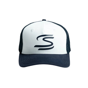 Ayrton Senna F1 Trucker Baseball Hat - Navy - image 1