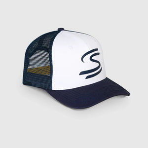 Ayrton Senna F1 Trucker Baseball Hat - Navy - image 2