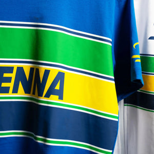 Ayrton Senna F1 Men's #Senna T-Shirt - Blue/Yellow/White - image 4