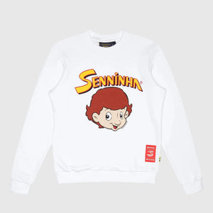Ayrton Senna F1 Senninha Oversized Sweatshirt - White/Blue - image 2