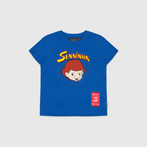 Ayrton Senna F1 Senninha T-Shirt - White/Red/Blue - image 1