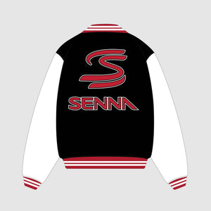 Ayrton Senna F1 Varsity Jacket - Black - image 2