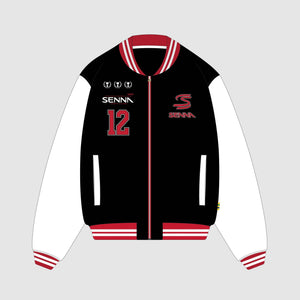 Ayrton Senna F1 Varsity Jacket - Black - image 1