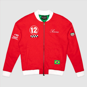 Ayrton Senna F1 x Tag Heuer Varsity Jacket - Red - image 1