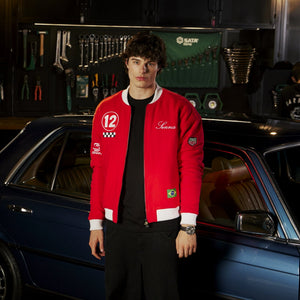 Ayrton Senna F1 x Tag Heuer Varsity Jacket - Red - image 5