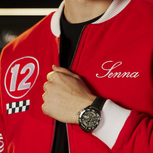 Ayrton Senna F1 x Tag Heuer Varsity Jacket - Red - image 6