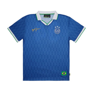 Ayrton Senna F1 94 Kids Relaxed Fit Jersey - Youth Blue/Yellow - image 2
