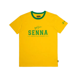 Ayrton Senna F1  Brazil T-Shirt - Yellow - image 1
