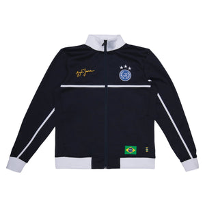 Ayrton Senna F1 Brazil Track Jacket - Navy - image 1