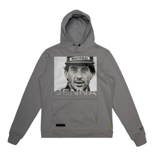 Ayrton Senna F1 Icon Hoodie - Ash/Black - image 2