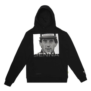 Ayrton Senna F1 Icon Hoodie - Ash/Black - image 1