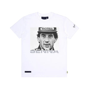 Ayrton Senna F1 Icon T-Shirt - Ash/White - image 2
